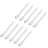 uxcell Micro Scoop 105mm Stainless Steel Reagent Sampling Lab Spoon Spatulas for Laboratory 10Pcs...