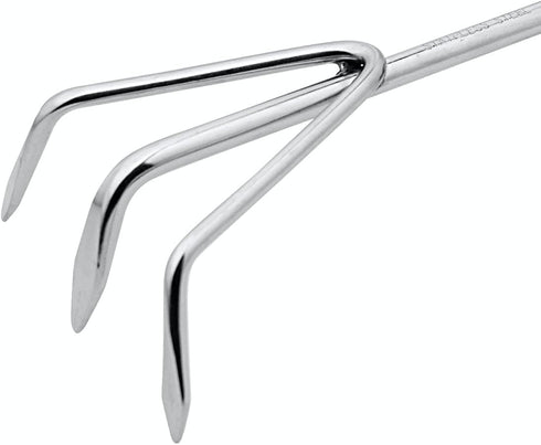 Rooty Hand Cultivator with Stainless Steel, Wooden Handle,Easy for Garden Weeding Cultivating,Soil Loosening/Rust Resisitant...