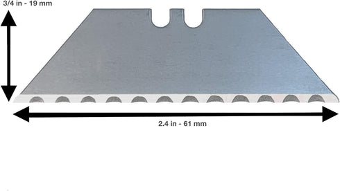 Serrated Blades for Utility Knife – TWO 10 Packs Heavy Duty Saw Razors for Box Cutter in Convenient Storage Box – Serrated Edge Razors 10 Packs, S...