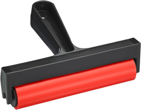 PATIKIL 6 Inch Rubber Roller Brayer, Anti Skid Hard Rubber Roller Tools for Wallpaper Art Craft Printing Printmaking Ink Stamping Tape Constructio...
