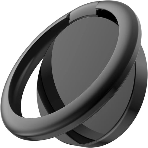 Cell Phone Ring Holder Stand,360 Degree Rotation Finger Ring Kickstand with Polished Metal Phone Grip for Magnetic Car Mount , Compatible with All...