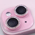 for iPhone 15/15 Plus Camera Lens Protector Bling Glitter Diamond Metal Crystal Tempered Glass Screen Accessories Rhinestones Lens Cover for iPhon...