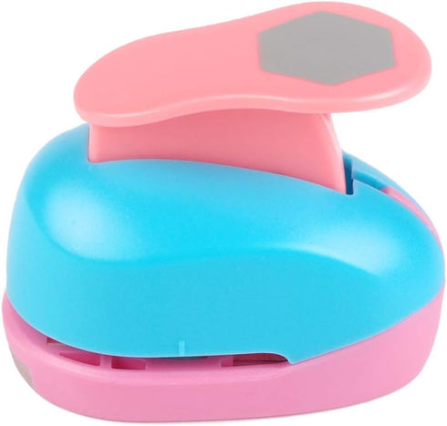 Hexagon Punch 1 inch Craft Lever Punch Handmade Paper Punch for Crafting Scrapbooking,DIY Card Making Candy Colour by Rondam...