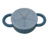 BraveJusticeKidsCo | Snack Attack II Snack Cup | Collapsible Silicone Snack Container | Toddler and Baby Snack Catcher Lid (Blue Steel)...
