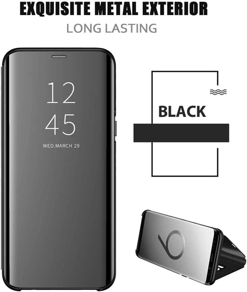 for Samsung Galaxy A15 5G Case Clear View Makeup Mirror Flip Cover, Galaxy A15 5G Phone Case with Kickstand Shockproof Protective Cases Galaxy A15...