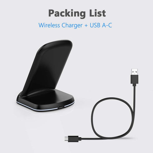 Yootech Wireless Charger,10W Max Wireless Charging Stand, Compatible with iPhone 15/15 Plus/15 Pro Max/14/14 Plus/14 Pro/14 Pro Max/13/SE 2022/12/...