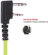 Earphone for Walkie Talkie Radio, 118 cm /46.46 Inch Headset for K Head 2Pin Walkie Talkie Radio, Mic Headphone for Policeman or Security Guards(G...