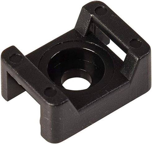 GTSE 100 Pack Of Black Screw Mounts, Zip Ties Up To 0.35" Wide, Saddle Type Zip Tie Anchors...