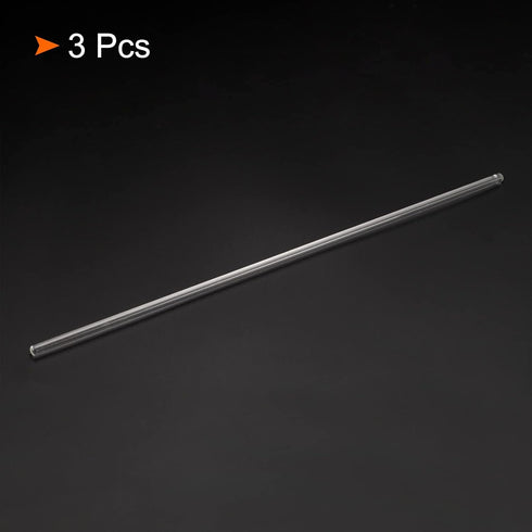 MECCANIXITY 3.3 Borosilicate Glass Stick 11.81" Length 5mm Dia Stir Rod Mixing Tools with Both Ends Round for Lab Kitchen Science 3Pcs...