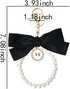 Bow Keychain Pearl Wristlet Keychain for Women Girls Cute Keychain Accessories for Women Pearl Chain Keychain for Purse Bags...
