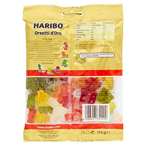 Haribo Gold Bears Gummi Candy 200 g...