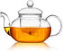 Glass Teapot 20oz with Infuser,Borosilicate Kettle Set Tea Pot for Loose Tea, Flowering Teas,Stovetop and Microwavable Safe(600ml)...