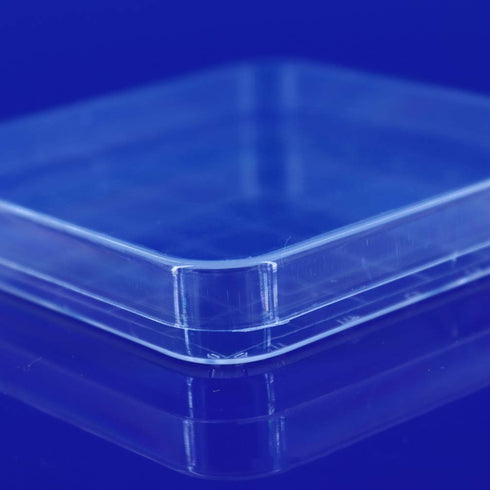 Scicalife 10 Sets Square Petri Dish with Lids, Plastic Material, Container for School Lab Science Experiment...