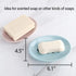 WYOK 2-Pack Soap Dish with Drain Plastic Sponge Holder Easy Cleaning Soap Saver Tray Caddy Keep Dry Stop Mushy for Shower Bathroom Kitchen(White)...