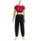 1/6 Scale Figure Doll Clothes T-Shirt + Pant Costume for 12 inch Female Action Figure Phicen/TBLeague Toy Clothes (Red+Black)...