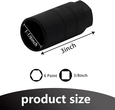 Pack-1 Car Oil Pressure Sensor Switch, Waterproof Ultra-Thin Durable Metal Driver Deep Design Oil Pressure Sending Socket, Universal Rotatable Aut...