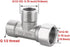 Beduan Stainless Steel 1/2" G 3 Way Diverter, Movable Cap Flexible Tee Connector for Angled Valve, Bidet, Sprayer, Shower Arm (All 3 way is 1/2 G ...