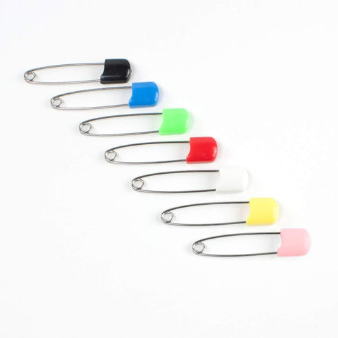 OsoCozy Diaper Pins - {Red} - Sturdy, Stainless Steel Diaper Pins with Safe Locking Closures - Use for Special Events, Crafts or Colorful Laundry ...