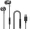USB C Headphone,USB Type C Earphone with Microphone Noise Isolated & Volume Control with Heavy Stereo, Compatible for Samsung S20/S21/Note10 Huawe...