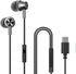 USB C Headphone,USB Type C Earphone with Microphone Noise Isolated & Volume Control with Heavy Stereo, Compatible for Samsung S20/S21/Note10 Huawe...