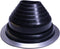 #4 Black EPDM Flexible Roof Jack Pipe Boot Metal Roofing Pipe Flashing (Pipe OD 3" to 6-1/4") - 100% Made In The USA...