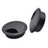 3-1/8 Inch (80mm) Black Wire Grommets and Cable Ties Kit ABS Plastic Desk Hole Cover Cord Organizer for Computer Desk Cabinet (2pcs Desk Grommets ...