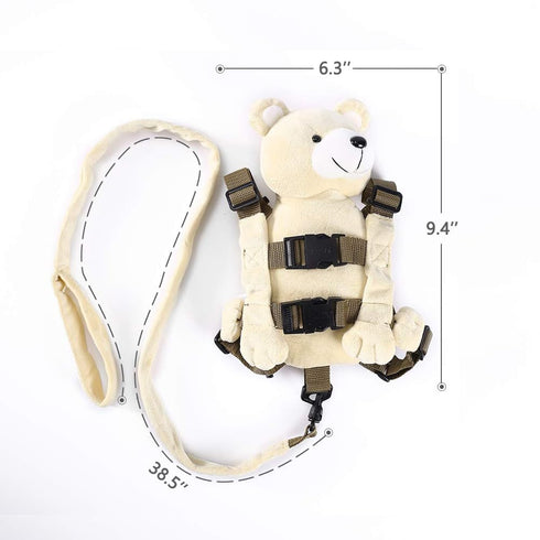 New Berhapy 3 in 1 Bear Toddler Safety Harness Backpack, Children's Walking Leash Strap for Boys and Girls (super soft bear)...