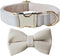 Love Dream Bowtie Dog Collar, Velvet Dog Collars with Detachable Bowtie Metal Buckle, Soft Comfortable Adjustable Bow Tie Collars for Small Medium...