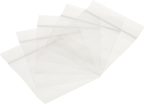 Beadaholique 100 Self Sealing, Zipline Brand Bags, Clear 2 mil. Thick Plastic - 2'' X 2'' (50mm x 50mm)...