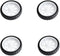 4pcs 65mm Rubber RC Wheel Tires Toy Car Wheels DIY Model Robots White and Black for DIY Model Accessories...