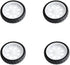 4pcs 65mm Rubber RC Wheel Tires Toy Car Wheels DIY Model Robots White and Black for DIY Model Accessories...