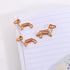 20 Pcs Dachshund Shaped Paper Clips Animal Bookmarks Clips, Cute Orange Dachshund Paperclips Bookmarks Planner Clips, Office Supplies Binder and P...