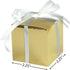 Premium Gold Mega Pack Favor Boxes - 2.25" x 2.25" (100 Pcs.) - Metallic Event Gift Boxes for Special Occasions...