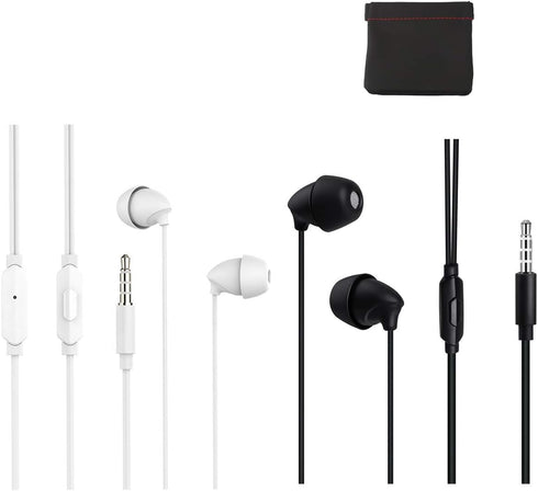 2Packs Sleep Earphone Gift Earphone Bag,Noise Isolating in-Ear Sleep Earbuds,Unique Soft Silicone Perfect for Insomnia Side Sleeper, Yoga,medi 3.5...