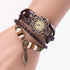 Pack of 6 Women's Watches Vintage Wrap Around Bead Leaf Bracelet Quartz Wholesale Set...