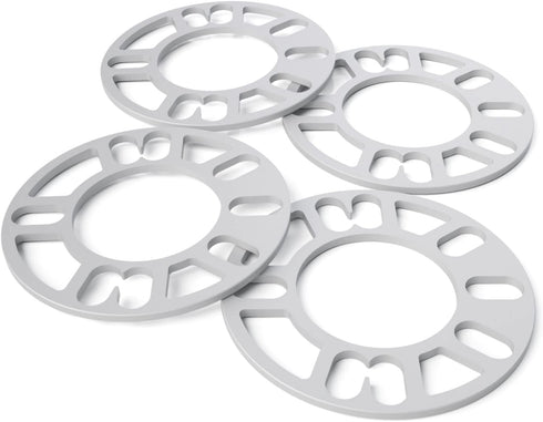 4Pcs Universal Wheel Spacers 5mm for Most 4 Lug & 5 Lug Wheels, PCD 98mm to 120mm, 4x100 4x108 4x100 5x100 5x108 5x110 5x112 5x114.3 5x115 5x120 5...