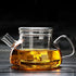 Glass Teapot With Infuser,Teapot With Strainer For Loose Tea,Safe On Stovetop, Nordic Pot With Glass Infuser And Glass Lid(Nordic Pot 600ML/21oz)...