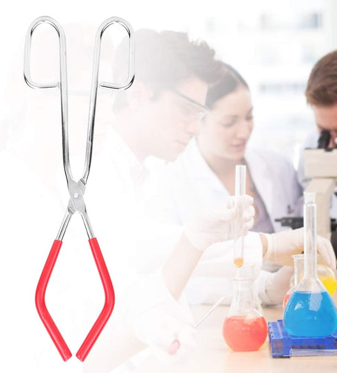 Lab Beaker Tongs Lab Tool Supplies 9.8in Length with Rubber Coated Ends for 50mL - 1000mL Capacity Beaker...