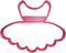 TUTU OUTLINE BALLERINA DRESS DANCE COSTUME BALLET COOKIE CUTTER MADE IN USA PR2710...