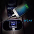 Bluetooth FM Transmitter for Car, Wireless Car Radio Adapter, Handsfree Auto Kit with Remote Control, MP3 Music Player Support USB Charger Siri Go...