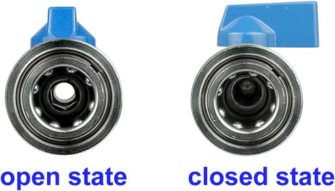 High Pressure Washer Ball Valve Kit 3/8 NPT Quick Connector 4500 PSI for Power Washer Hose...