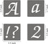 2.5 Inch Alphabet Letter Stencils - 70 Pack Letter Number Stencil Templates with Signs for Painting on Wood, Reusable Calligraphy Letters Stencils...