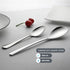 6-Piece Serving Spoons Set,Stainless Steel Serving Tablespoons,Serving Spoons x 3, Slotted Spoons x 3,9.4 Inches Large Serving Spoon for Buffet Pa...