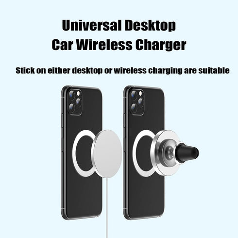 8PCS Universal Metal Rings Sticker, 3M Adhesive Phone Case Cover, Adapter Rings for Magnetic Wireles Phone Grip, Ultra Thin Car Charger Conversion...