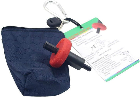 Red Jump Start Electric Engine Drill Bit Adapter for Troy Bilt Plug Button Jump Start Troy Bilt Craftsman Quick Start String Trimmers, Outdoor Pow...