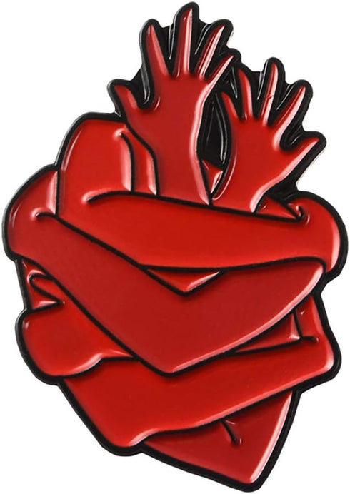 Enamel Pins for Backpacks Heart Pin Funny Enamel Lapel Brooch Pin Badge for Men and Women Cardiac Cute Aesthetic Pin for Hat Bag...