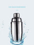 FRONTIER Cocktail Wine Shaker - Stainless Steel Martini Shaker with Cap and Strainer - 10OZ...