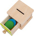 Adena Montessori Coin Box Yellow-Green Door Baby Toys for 6-12 Months 1 2 Years Old Toddlers Infant Toys...