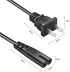 2 Prong Power Cord for Sony SRS-XP500 SRS-XP700 MHC-V71 SRS-RA3000 GTK-XB90 XB72 XB60 XB5 XB7 MHC-V13 Wireless Portable Speaker Replacement Chargi...