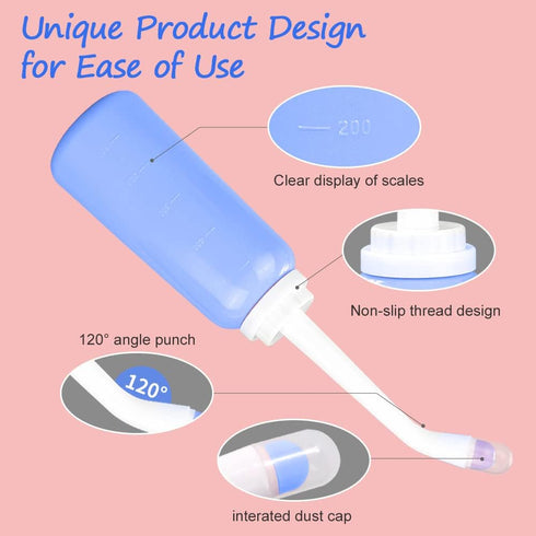 Handheld Personal Bidet Bottle, Bottle for Gentle Postpartum Care and Cleansing, Feminine Care? Personal Perineum Cleansing, 500Ml Portable Bidet ...